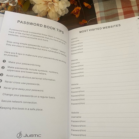 Jubtic  Password Notebook - Picture 5 of 10